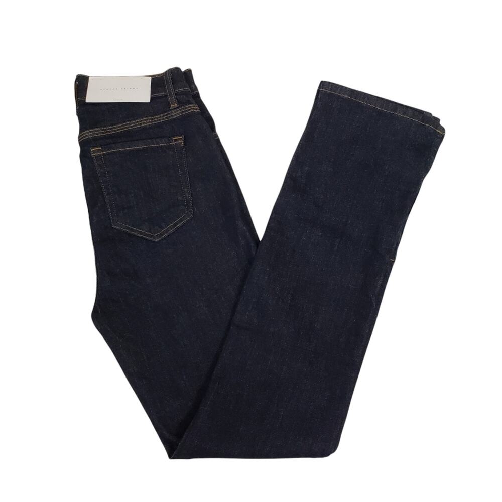 BLDWN Vented Hi Rise Skinny Jean Abyss Blue Dark Wash Women's 28 NEW - Picture 5 of 16